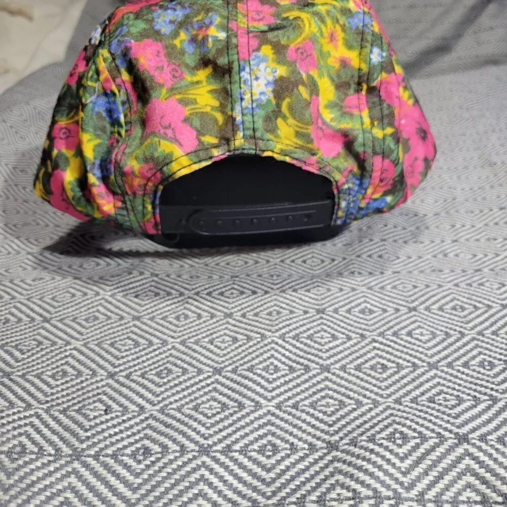 Hawaii Embroidery Floral Multicolored Thin Brim Snap Back Hat Onesize